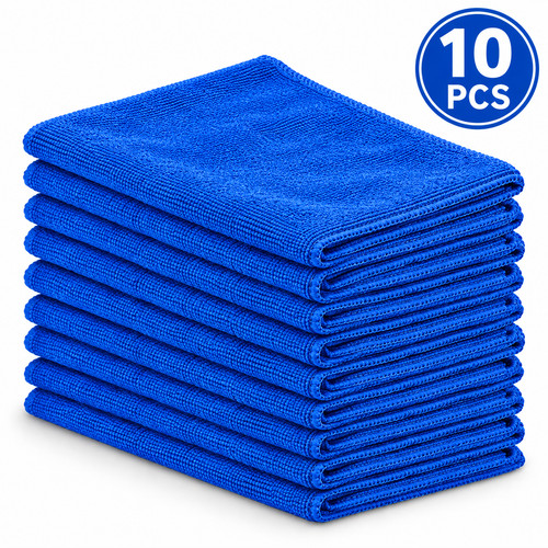 10pcs microfibre car cleaning - microfibre,