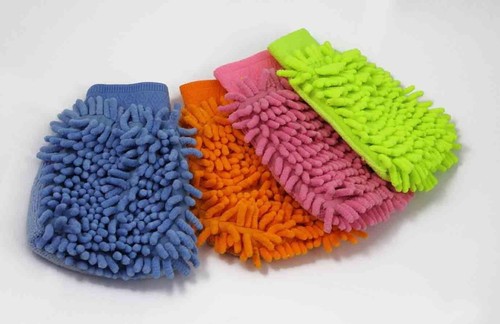 Microfibre small wash mitt - ,