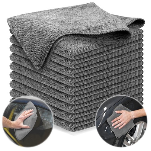 Grey microfibre cloths - microfibre,