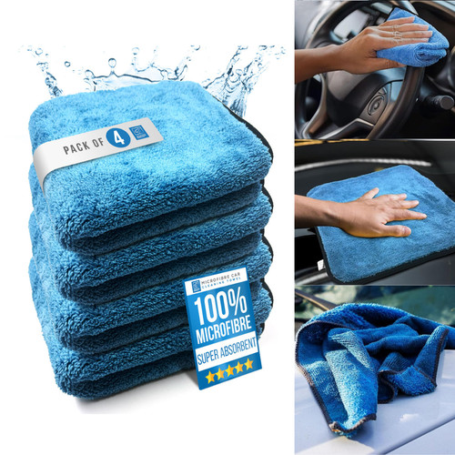 Microfibre car cleaning cloth - car,