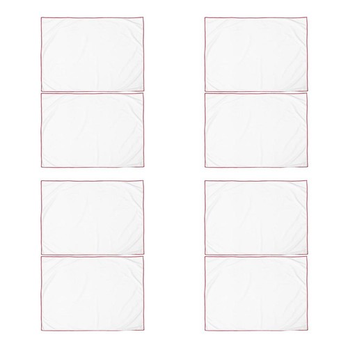 8pcs white microfiber glass - microfiber,