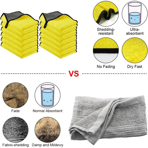 Microfibre cleaning cloths - microfibre,