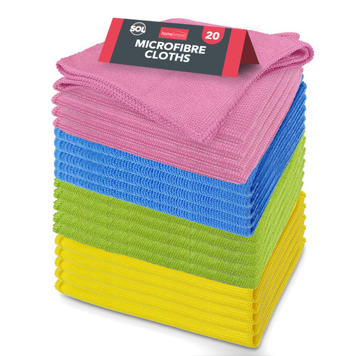 20pk microfiber cleaning - microfiber,